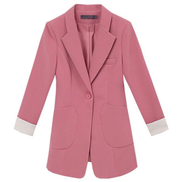 women's suits & blazers 2021 fashion spring autumn casual suit jacket solid color office women small blazer slim, White;black
women's suits & blazers 2021 fashion spring autumn casual suit jacket solid color office women small blazer slim, White;black