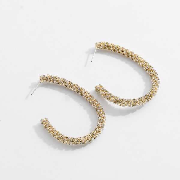 european style exaggerated copper luxury inlaid diamond geometric irregularity earrings, temperament, versatil, Silver
european style exaggerated copper luxury inlaid diamond geometric irregularity earrings, temperament, versatil, Silver