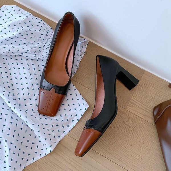 dress shoes 2021 spring pumps women's high heels cow leather european style beauty lady daily wear women, Black
dress shoes 2021 spring pumps women's high heels cow leather european style beauty lady daily wear women, Black