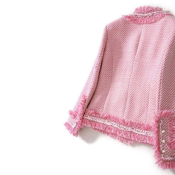 women's jackets women pink jacket tweed one-piece spring / autumn small fragrance burr ladies coat, Black;brown
women's jackets women pink jacket tweed one-piece spring / autumn small fragrance burr ladies coat, Black;brown