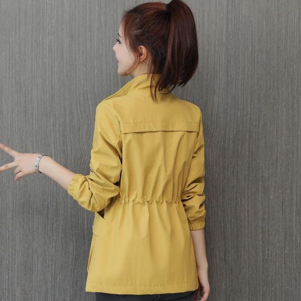 women's trench coats 2021 windbreaker coat spring autumn slim basic zipper jacket with lining ladies short plus size, Tan;black
women's trench coats 2021 windbreaker coat spring autumn slim basic zipper jacket with lining ladies short plus size, Tan;black