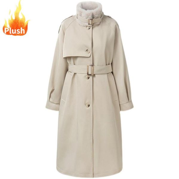 women's trench coats winter women faux fur coat luxury long loose lapel overcoat thick warm plus size female plush, Tan;black
women's trench coats winter women faux fur coat luxury long loose lapel overcoat thick warm plus size female plush, Tan;black