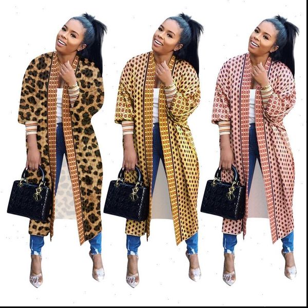 women coat loose cardigan leopard printed jacket fashion threaded long sleeve straight plus fancy modern lady streetwear clothes, Black;brown
women coat loose cardigan leopard printed jacket fashion threaded long sleeve straight plus fancy modern lady streetwear clothes, Black;brown