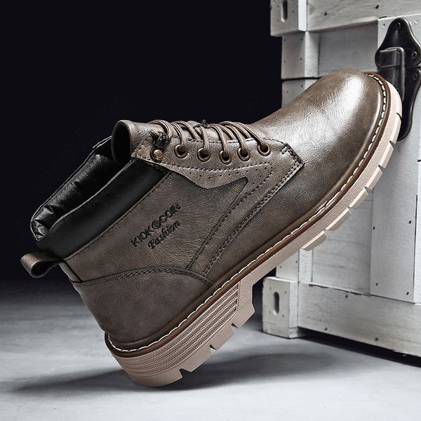men boots 39-47 plus size casual work tooling boots classic marrtin men boots street fashion all-match style british shoe, Black
men boots 39-47 plus size casual work tooling boots classic marrtin men boots street fashion all-match style british shoe, Black