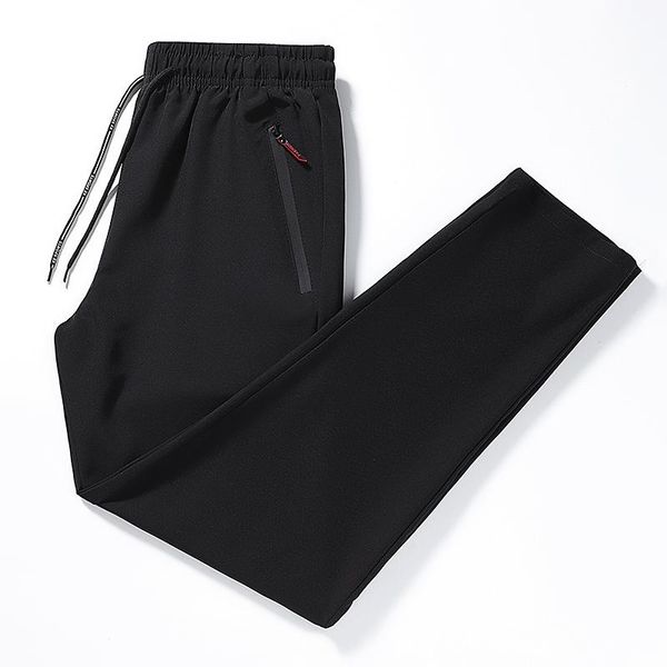 men's pants summer thin trousers casual ankle-length breathable sports quick-drying air-conditioned plus size, Black
men's pants summer thin trousers casual ankle-length breathable sports quick-drying air-conditioned plus size, Black