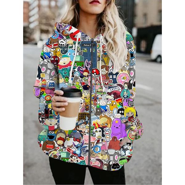 outstanding 3d printing zipper hoodied& sweatshirts jacket sports fall & winter regular coat loose active streetwear long sleeve print going, Black
outstanding 3d printing zipper hoodied& sweatshirts jacket sports fall & winter regular coat loose active streetwear long sleeve print going, Black