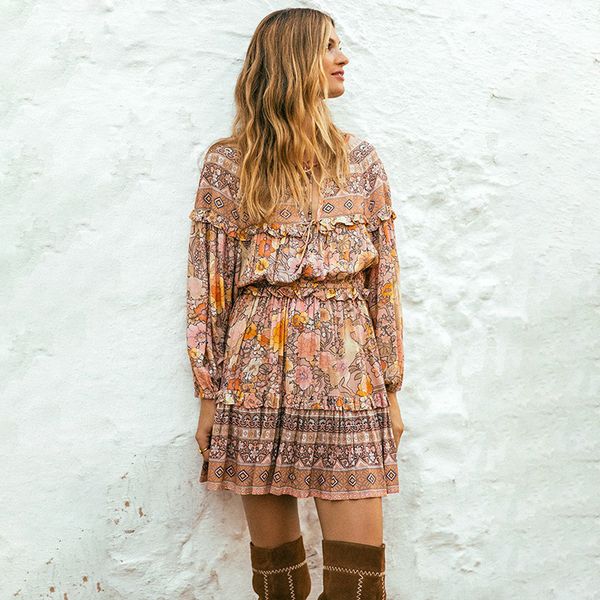 cross-border spring and summer new bohemian beach dress long sleeve v-neck lace-up dress 2021 womens csfs, White;black
cross-border spring and summer new bohemian beach dress long sleeve v-neck lace-up dress 2021 womens csfs, White;black