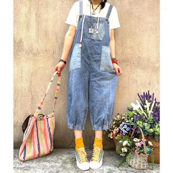 large size women jumpsuits summer loose casual denim rompers ladies ripped pocket retro all-match jumpsuits1, Black;white
large size women jumpsuits summer loose casual denim rompers ladies ripped pocket retro all-match jumpsuits1, Black;white