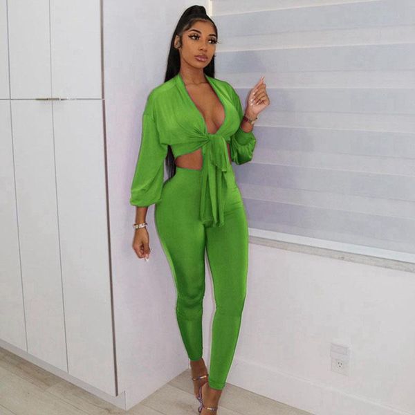 women's two piece pants fall clothes set women solid fashion long sleeve bandage crop pants sets lounge streetwear wholesale items, White
women's two piece pants fall clothes set women solid fashion long sleeve bandage crop pants sets lounge streetwear wholesale items, White