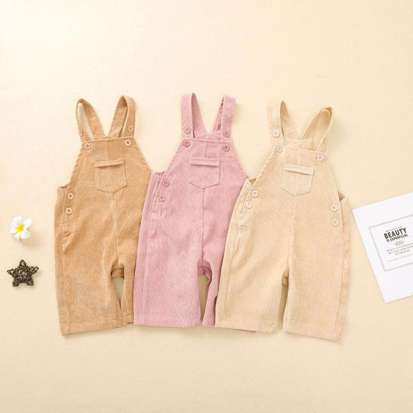 jumpsuits focusnorm 0-5y summer casual kids girls boys overalls pants solid corduroy button straight trousers, Blue
jumpsuits focusnorm 0-5y summer casual kids girls boys overalls pants solid corduroy button straight trousers, Blue