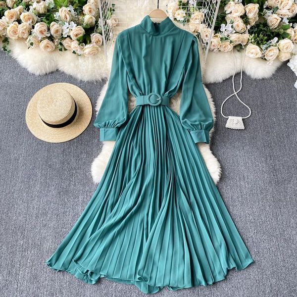 casual dresses sweet memory 2021 women pink purple yelllow dress light elegant lady long sleeve pleated chiffon vintage femme robe, Black;gray
casual dresses sweet memory 2021 women pink purple yelllow dress light elegant lady long sleeve pleated chiffon vintage femme robe, Black;gray