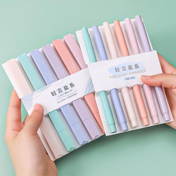 highlighters 6pcs/set of double-headed highlighter light color kawaii marker pen diy po diary student stationery, Black;red
highlighters 6pcs/set of double-headed highlighter light color kawaii marker pen diy po diary student stationery, Black;red