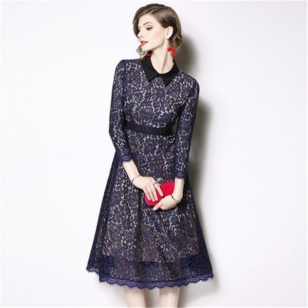 spring fashion plus size luxury elegant slim ladies party dress women casual lace dresses vestidos 210603, Black;gray
spring fashion plus size luxury elegant slim ladies party dress women casual lace dresses vestidos 210603, Black;gray
