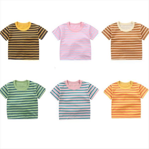 baby boys girls t shirt summer cotton tee stripe fashion kids children casual clothing, Blue
baby boys girls t shirt summer cotton tee stripe fashion kids children casual clothing, Blue