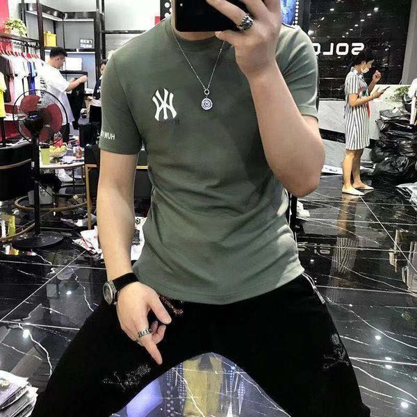 luxury t-shirts summer men's short sleeve slim round neck printing fashion trend t-shirt cloth, Black
luxury t-shirts summer men's short sleeve slim round neck printing fashion trend t-shirt cloth, Black