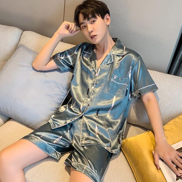 plus size5xl men satin silk pajamas sets summer shorts male pijama casual home clothing pyjama homme pijamas hombre pigiama uomo, Black;brown
plus size5xl men satin silk pajamas sets summer shorts male pijama casual home clothing pyjama homme pijamas hombre pigiama uomo, Black;brown