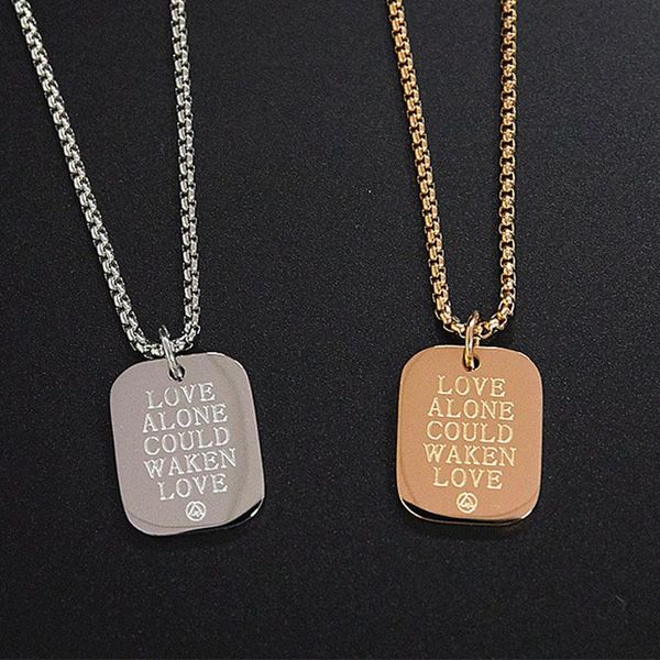 pendant necklaces couple necklace on neck woman gift nameplate gold valentine stainless steel fashion chain jewelry, Silver
pendant necklaces couple necklace on neck woman gift nameplate gold valentine stainless steel fashion chain jewelry, Silver