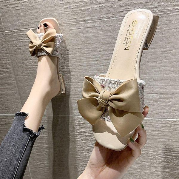 sandals 2021 female bow summer slippers ladies high heels square open toe slides party shoes women for, Black
sandals 2021 female bow summer slippers ladies high heels square open toe slides party shoes women for, Black