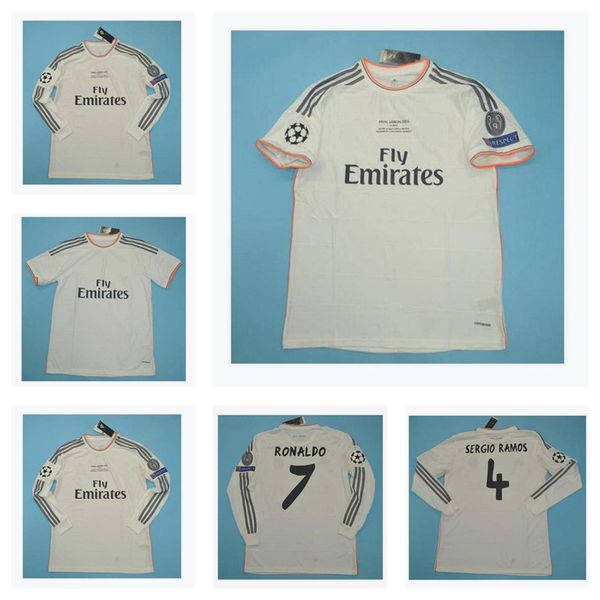thai 13 14 real madrid retro jerseys sergio ramos soccer jersey 2013 2014 ronaldo classical benzema football shirt raul maillot de foot a13-, Black;yellow 
thai 13 14 real madrid retro jerseys sergio ramos soccer jersey 2013 2014 ronaldo classical benzema football shirt raul maillot de foot a13-, Black;yellow