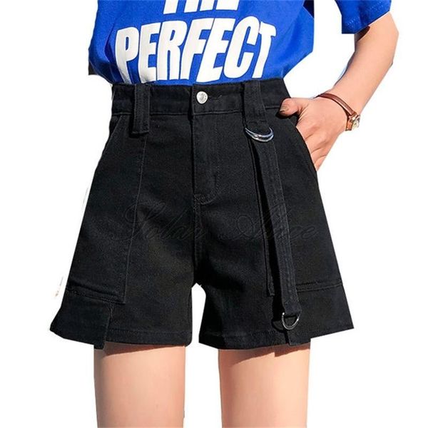 2021 new women's spring and summer denim shorts high waist all-match fashion denim, White;black
2021 new women's spring and summer denim shorts high waist all-match fashion denim, White;black