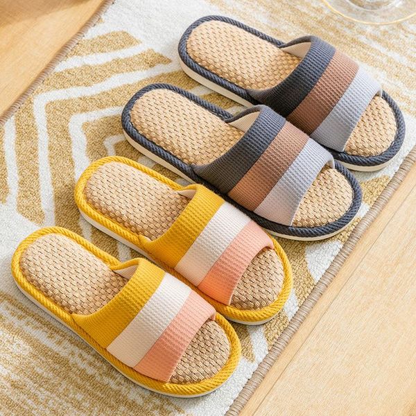 slippers women stripe cotton linen shoes household indoor floor summer women's mute sandals couple, Black
slippers women stripe cotton linen shoes household indoor floor summer women's mute sandals couple, Black