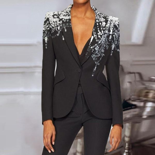 women's suits & blazers vonda women blazer fashion printed long sleeve suit autumn casual lapel collar pleated button up coats loose st, White;black
women's suits & blazers vonda women blazer fashion printed long sleeve suit autumn casual lapel collar pleated button up coats loose st, White;black