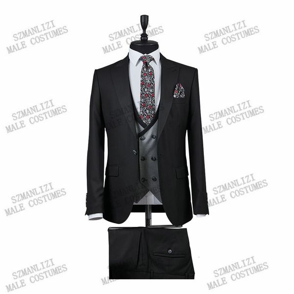 men's suits & blazers business slim fit prom wedding for groom tuxedo 3 pieces set casual man (blazer+vest+pants) gbh4, White;black
men's suits & blazers business slim fit prom wedding for groom tuxedo 3 pieces set casual man (blazer+vest+pants) gbh4, White;black