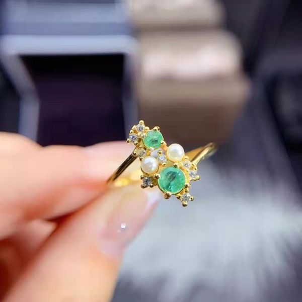 cluster rings natural emerald gemstone women's ring s925 sterling silver fine fashion charming luxury weddings jewelry meibapjfs, Golden;silver
cluster rings natural emerald gemstone women's ring s925 sterling silver fine fashion charming luxury weddings jewelry meibapjfs, Golden;silver