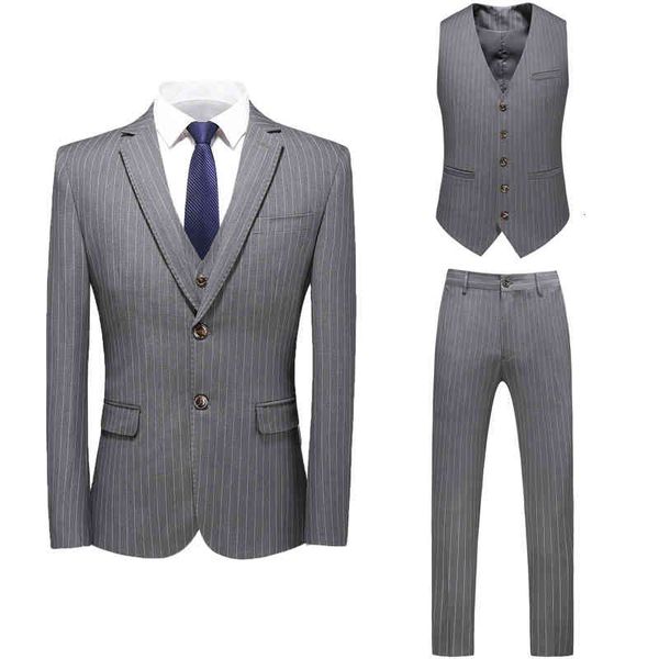 men's suits & blazers 3-piece men england style striped set business work formal clothing gentleman wedding dress slim fit grey bl, White;black
men's suits & blazers 3-piece men england style striped set business work formal clothing gentleman wedding dress slim fit grey bl, White;black
