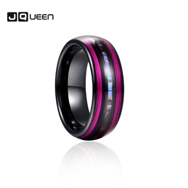 wedding rings jqueen 8mm electric black inlaid purple guitar strings abalone dome tungsten carbide ring men's fashion jewelry gift, Slivery;golden
wedding rings jqueen 8mm electric black inlaid purple guitar strings abalone dome tungsten carbide ring men's fashion jewelry gift, Slivery;golden
