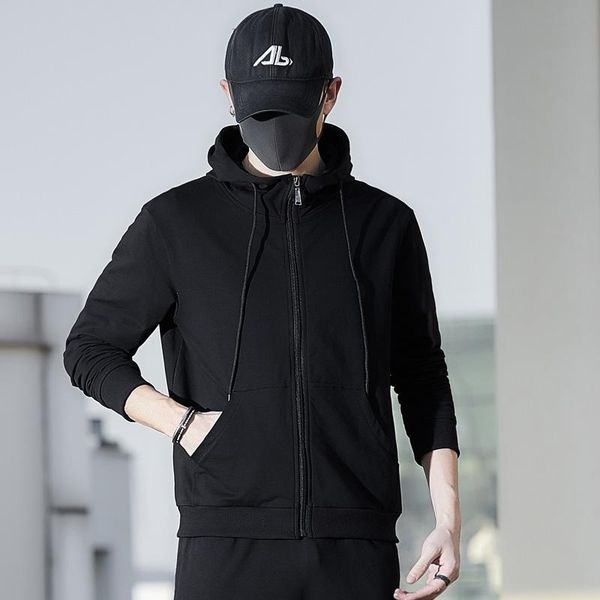 men's hoodies & sweatshirts tide brand autumn solid color hoodie male 2021 korean trend loose cardigan cotton sport coat, Black
men's hoodies & sweatshirts tide brand autumn solid color hoodie male 2021 korean trend loose cardigan cotton sport coat, Black