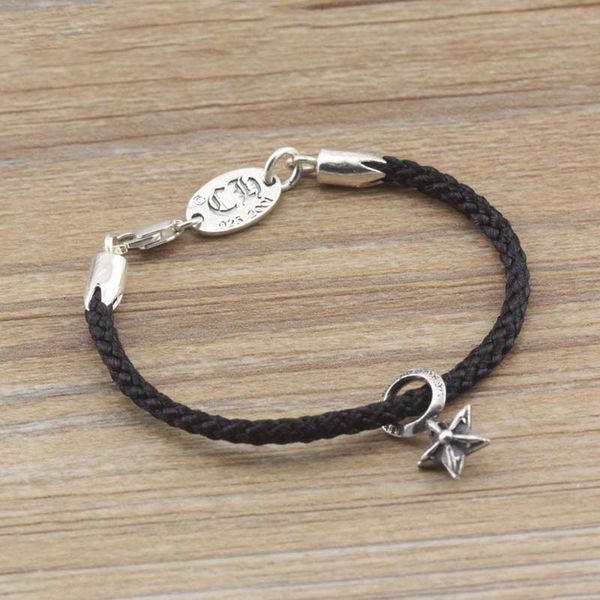 black leather cord brand tfboys lovers personality ch jewelry korean hand rope s925 sterling sier bracelet, Golden;silver
black leather cord brand tfboys lovers personality ch jewelry korean hand rope s925 sterling sier bracelet, Golden;silver