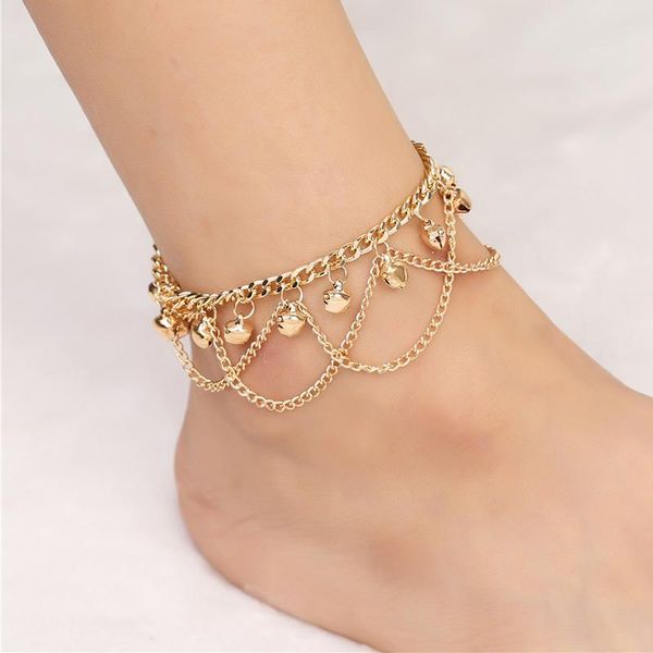 anklets sandalia feminina 2021 women gril tassel chain bells sound metal anklet ankle bracelet foot jewelry beach sandal, Red;blue
anklets sandalia feminina 2021 women gril tassel chain bells sound metal anklet ankle bracelet foot jewelry beach sandal, Red;blue