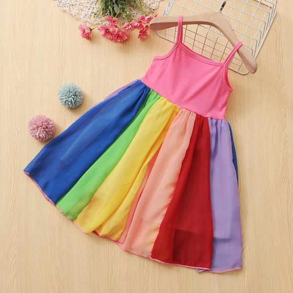 toddler baby girls clothes sleeveless rainbow printed suspender dress patchwork party princess dress 18 24 months 3 4 5 years, Red;yellow
toddler baby girls clothes sleeveless rainbow printed suspender dress patchwork party princess dress 18 24 months 3 4 5 years, Red;yellow