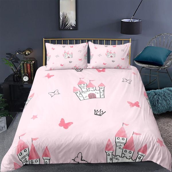 bedding sets 3d set pink castle duvet cover bedroom kids girl boy quilt single twin double full king size 2/3 pcs
bedding sets 3d set pink castle duvet cover bedroom kids girl boy quilt single twin double full king size 2/3 pcs