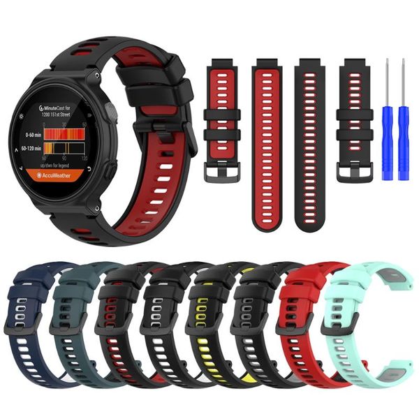 watch bands sports silicone strap for garmin forerunner 220 230 235 630 620 735xt/approach s20 s5 s6 replace watchband bracelet wristband, Black;brown
watch bands sports silicone strap for garmin forerunner 220 230 235 630 620 735xt/approach s20 s5 s6 replace watchband bracelet wristband, Black;brown