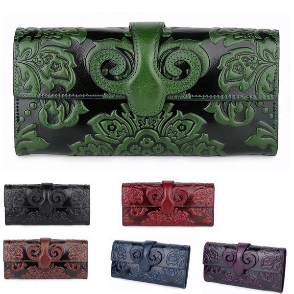wallets women long luxury designer embossing floral genuine leather lady purse zipper black/red/blue/green/purple female wallet, Red;black
wallets women long luxury designer embossing floral genuine leather lady purse zipper black/red/blue/green/purple female wallet, Red;black
