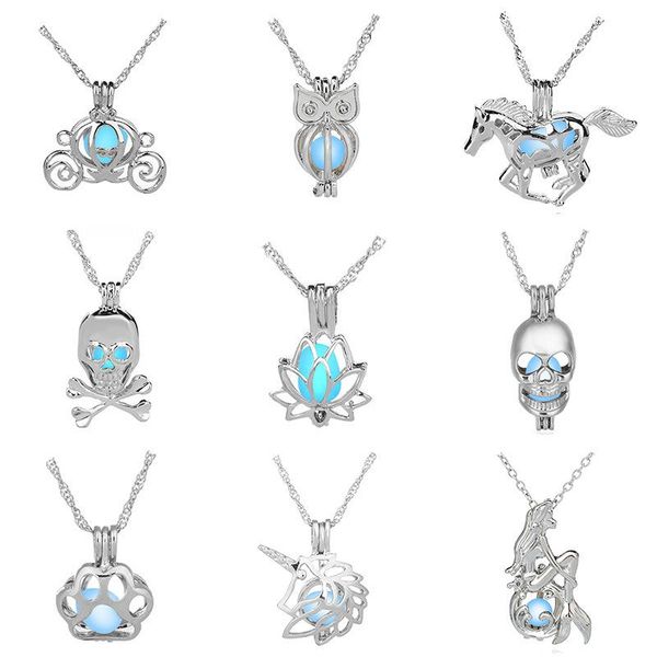 chains glow in the dark locket necklace for women gun skull heart mermaid cross tortoise glowing beads cage pendant fashion jewelry, Silver
chains glow in the dark locket necklace for women gun skull heart mermaid cross tortoise glowing beads cage pendant fashion jewelry, Silver