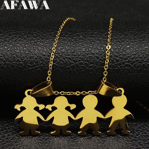 pendant necklaces 2021 fashion family 2 boy girl stainless steel for women gold color statement necklace jewelry bisuteria n18785, Silver
pendant necklaces 2021 fashion family 2 boy girl stainless steel for women gold color statement necklace jewelry bisuteria n18785, Silver