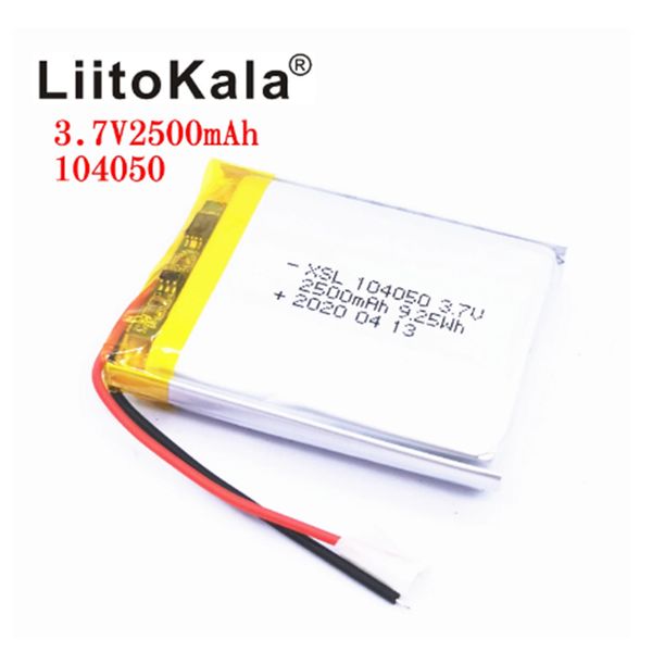 xsl 3.7v 104050 2500mah rechargeable battery li-ion polymer li po batteries for solar lamp power bank radio gps
xsl 3.7v 104050 2500mah rechargeable battery li-ion polymer li po batteries for solar lamp power bank radio gps