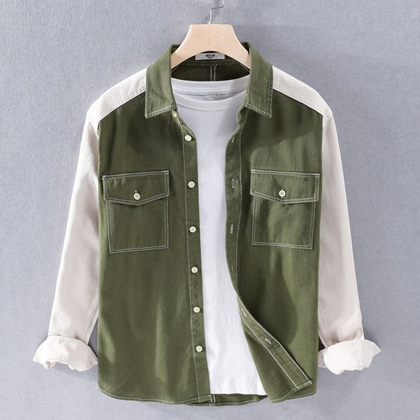 2021 new arrival spring pure cotton brand casual trendy shirts for men comfortable patchwork shirt mens chemise camisa 1kpt, White
2021 new arrival spring pure cotton brand casual trendy shirts for men comfortable patchwork shirt mens chemise camisa 1kpt, White