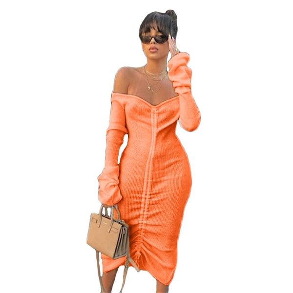 solid color drawstring dress women 21 autumn winter fashion off-shoulder long sleeves mid-length slim dresses female lr1362 210531, Black;gray
solid color drawstring dress women 21 autumn winter fashion off-shoulder long sleeves mid-length slim dresses female lr1362 210531, Black;gray