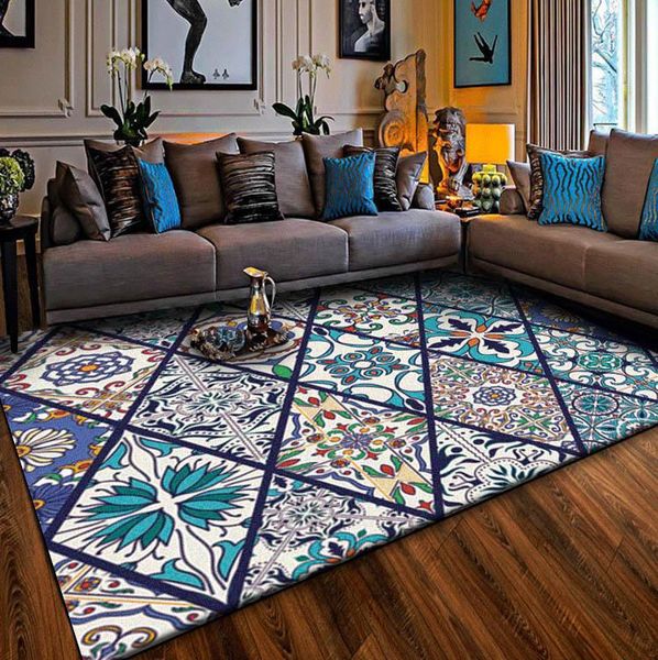 carpets national wind blue european mosaic diamond door cushion bedroom living room bedside carpet mat
carpets national wind blue european mosaic diamond door cushion bedroom living room bedside carpet mat