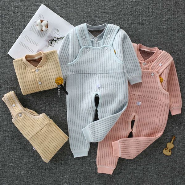 baby warm underwear set autumn and winter thin suspenders newborn cotton thickened children's wear, Blue
baby warm underwear set autumn and winter thin suspenders newborn cotton thickened children's wear, Blue