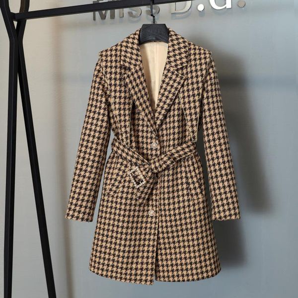 women's wool & blends 2021fw autumn women winter plaid jacket overcoat female luxury coat outerwear ms 11.01, Black
women's wool & blends 2021fw autumn women winter plaid jacket overcoat female luxury coat outerwear ms 11.01, Black