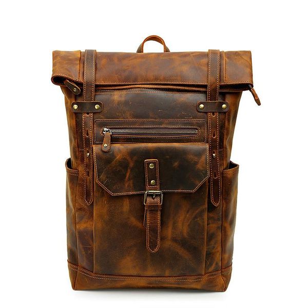 backpack 2021 style travel retro fashion shoulder bag genuine leather men's large capacity 16-inch computer bags
backpack 2021 style travel retro fashion shoulder bag genuine leather men's large capacity 16-inch computer bags