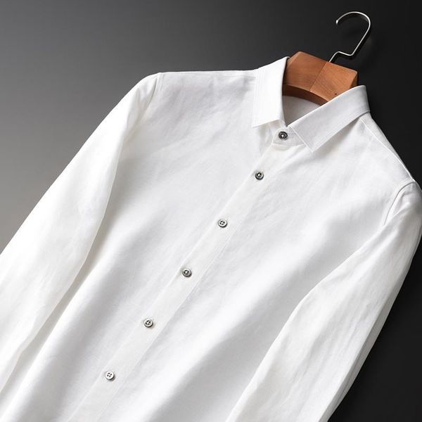 men's casual shirts linen men luxury spring ventilate business shirt mens plus size 4xl slim long sleeve white dress, White;black
men's casual shirts linen men luxury spring ventilate business shirt mens plus size 4xl slim long sleeve white dress, White;black