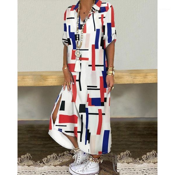 casual dresses women elegant lapel neck button down dress 2021 summer letter print long shirt sleeve lady party vestido, Black;gray
casual dresses women elegant lapel neck button down dress 2021 summer letter print long shirt sleeve lady party vestido, Black;gray