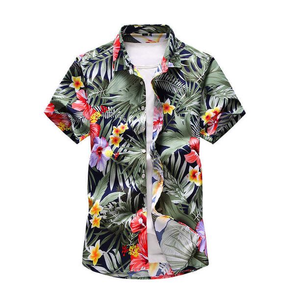 summer style beach hawaiian shirt casual short sleeve floral shirts holiday vacation clothing button shirts 5xl 6xl 7xl 210528, White;black
summer style beach hawaiian shirt casual short sleeve floral shirts holiday vacation clothing button shirts 5xl 6xl 7xl 210528, White;black