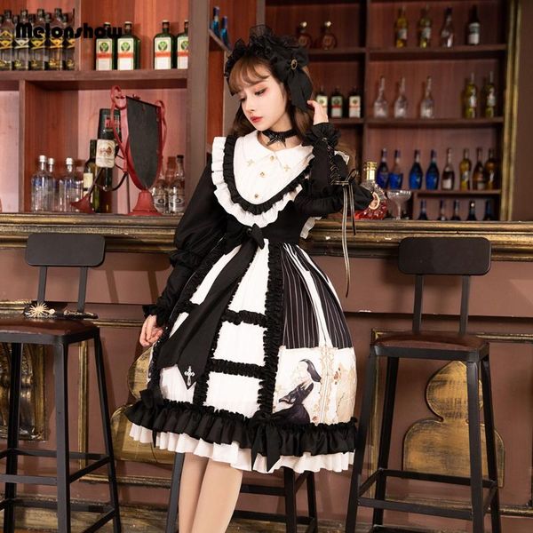 casual dresses kawaii lolita style dress women lace maid costume cute japanese sweet gothic party robe renaissance princess vestidos 2021, Black;gray
casual dresses kawaii lolita style dress women lace maid costume cute japanese sweet gothic party robe renaissance princess vestidos 2021, Black;gray